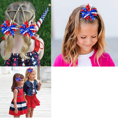 JUCCPUL bow in a picnic scene adding patriotic flair to holiday outfits benefit