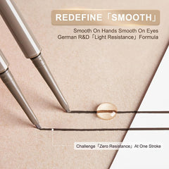 JUDYDOLL applying eyeliner to inner lash line demonstrating precise definition benefit