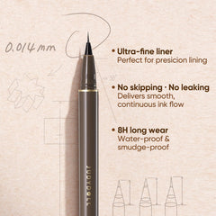JUDYDOLL deep brown ink swatch illustrating color and opacity