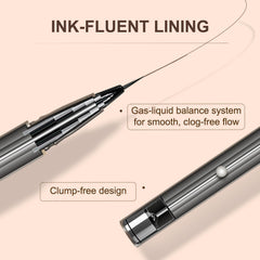 JUDYDOLL macro of ink flow demonstrating consistent delivery and no blotches