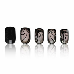 juggssa hand model wearing nails showing instant salon finish benefit