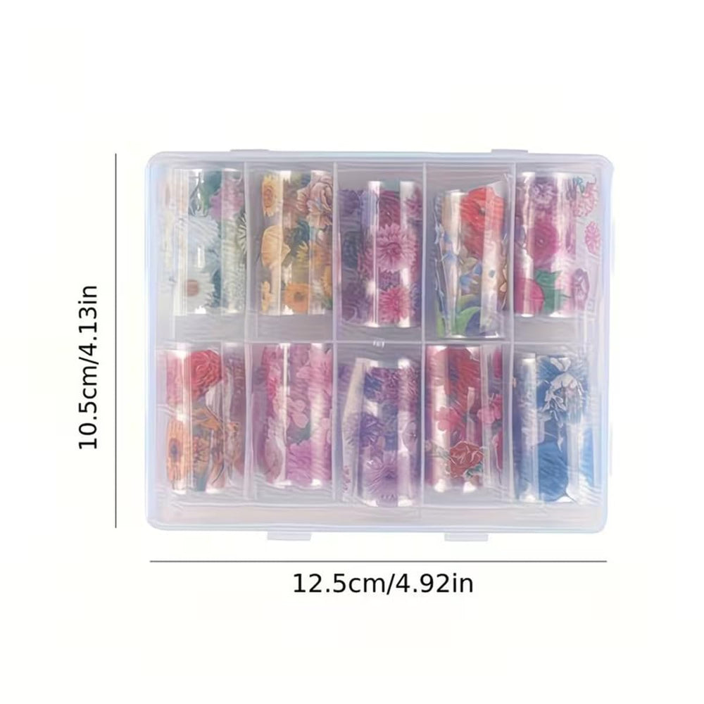 juggssa trimmed foil accents arranged ready for application to speed up DIY manicures