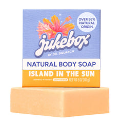 JUKEBOX front packaging showing cheerful island scent and clear benefits