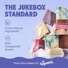 JUKEBOX soap on vented dish showing storage that prolongs bar life