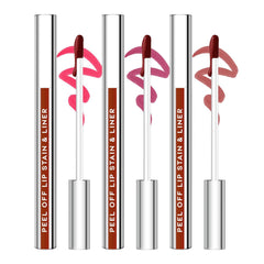 JUNECODE front packaging showing three-shade lip stain set and benefits