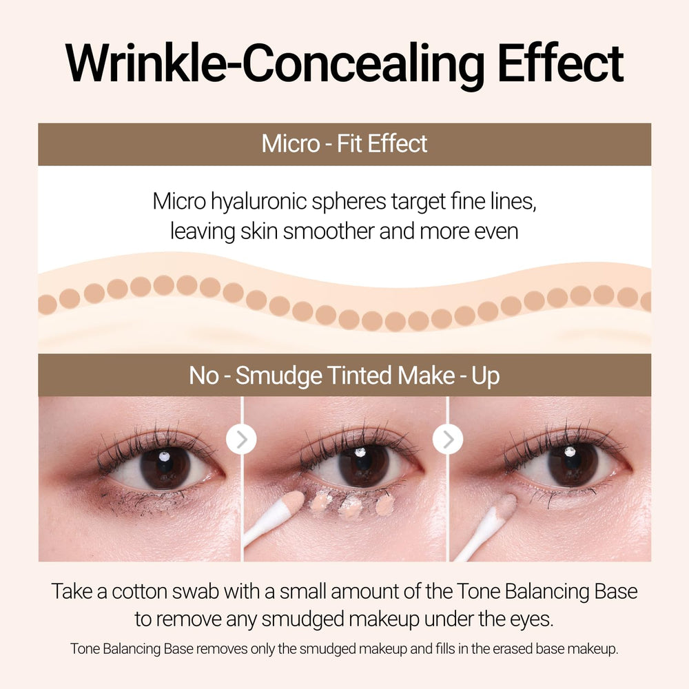 JUNG SAEM MOOL swatch on hand demonstrating tone-balancing effect and natural blending benefit