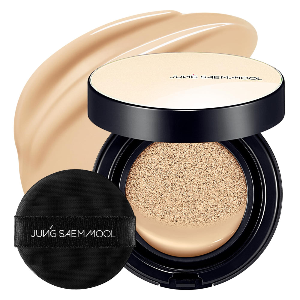 JUNG SAEM MOOL front packaging showing compact and shade label, conveys professional finish