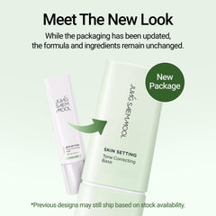 JUNG SAEM MOOL label close-up showing brand and tone-correcting claims