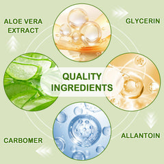 JunKuJK gel texture closeup showing clear, fast-absorbing moisturizing gel