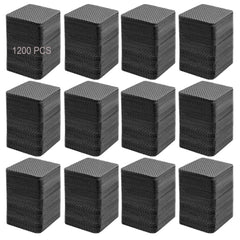 Jusbuya front packaging showing 1200 black lint-free wipes and bulk value benefit