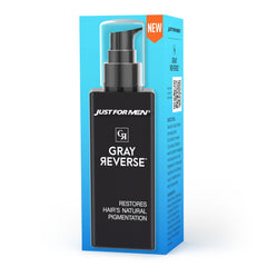 Just for Men front packaging showing product and benefit of gradual gray reduction