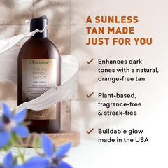 Just Nutritive application mitt in use for streak-free, even tanning