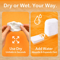 Just To Go expanded 10x12 inch towel flat-lay showing absorbent surface