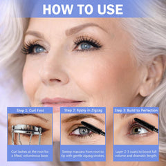 Jutqut mascara removal with warm water in bathroom showing gentle, no-rub benefit
