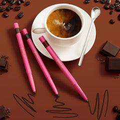 Juvia's Place Coffee Bean worn on lips illustrating natural enhancement and longwear benefit