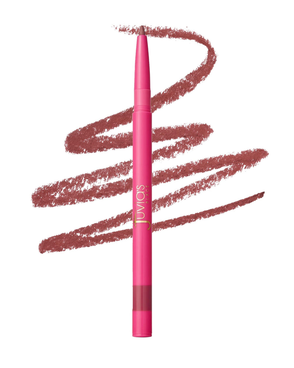 Juvia's Place lip liner front packaging showing shade Love Me and compact design benefit
