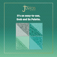 Juvia's Place close-up of pans highlighting color payoff and precise pigment delivery