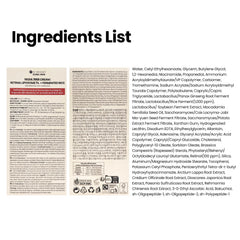 K-SECRET box label close-up showing ingredient highlights and directions