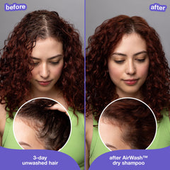 K18 AirWash microbeads texture demonstrating invisible oil absorption benefit