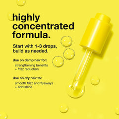 K18 application on damp hair mid-lengths to ends demonstrating frizz control benefit