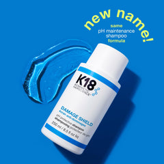 K18 back label with ingredients and pH-friendly claims for transparency