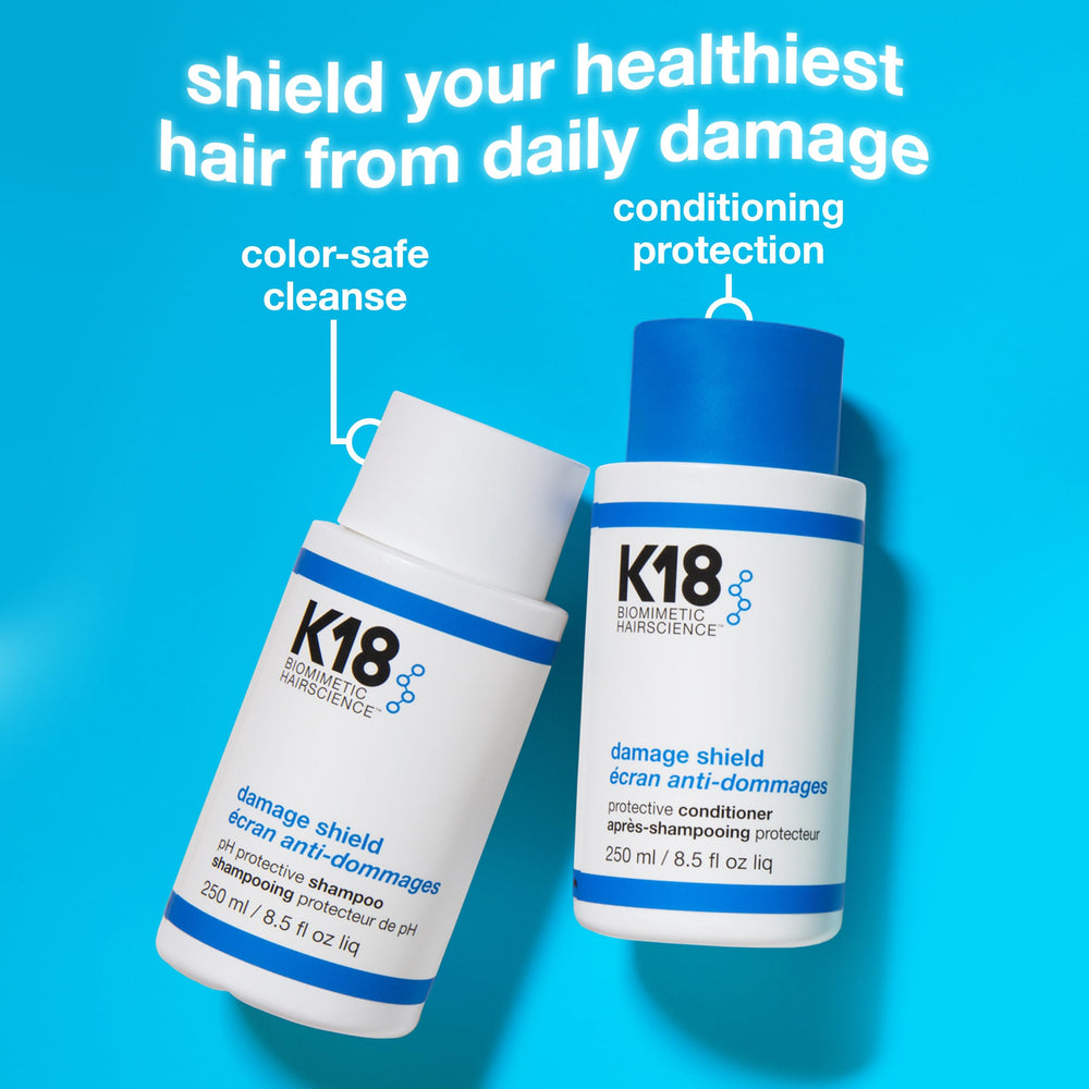 K18 conditioner cream texture, brand smooths tangles for easier combing