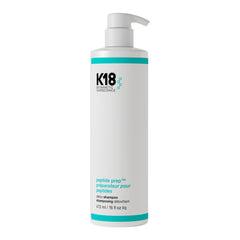 K18 front bottle showing clean label and product purpose, clarifying benefit