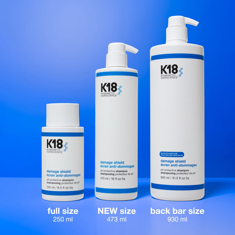 K18 shampoo texture close-up demonstrating creamy lather and smoothing benefit