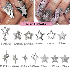 KACHIMOO close-up of rhinestone-set star showing bright multi-angle sparkle