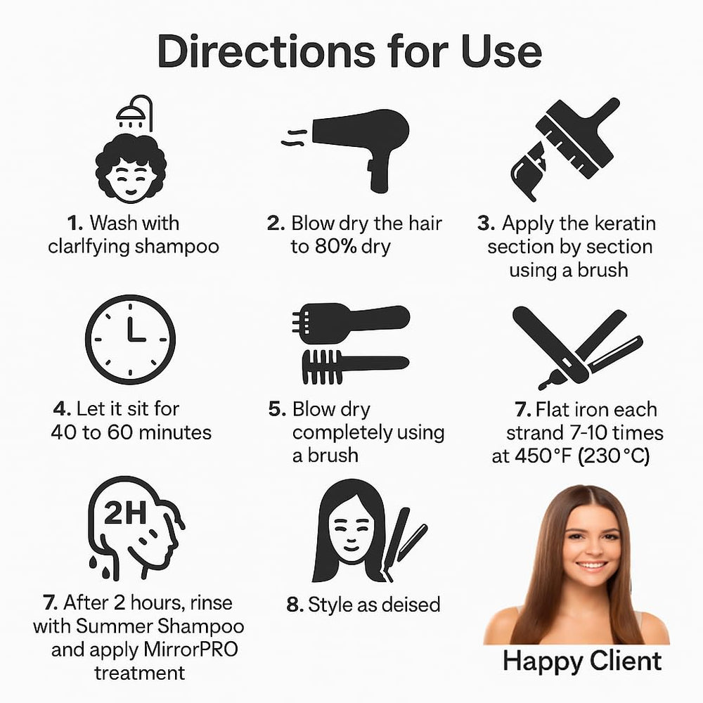 Kachita Spell before and after hair showing reduced frizz and shine