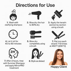 Kachita Spell before and after hair showing reduced frizz and shine