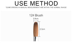 KADS brush in use applying acrylic bead demonstrating precise sculpting benefit