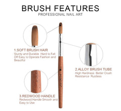 KADS copper ferrule detail with bonded glue ensuring long-lasting bristle security