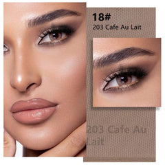 Kaely cocoa brown closeup texture highlighting smooth blendability benefit
