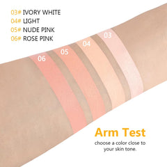 Kaely concealer brush application demonstrating precise coverage and easy blending benefit