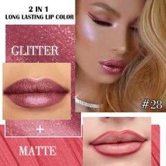 Kaely close-up of dual-ended liner and liquid lipstick for precise shaping