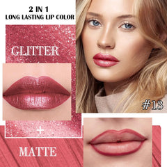 Kaely dual‑ended liner and metallic lipstick for precise application
