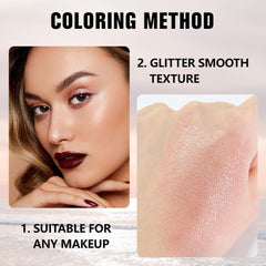 Kaely dusty pink applied on eyelid for soft shimmer and eye definition