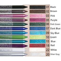 Kaely glitter shade swatches on arm illustrating vivid pigments and finish variety