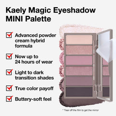 Kaely model applying shadow on lid for long-lasting wearable finish