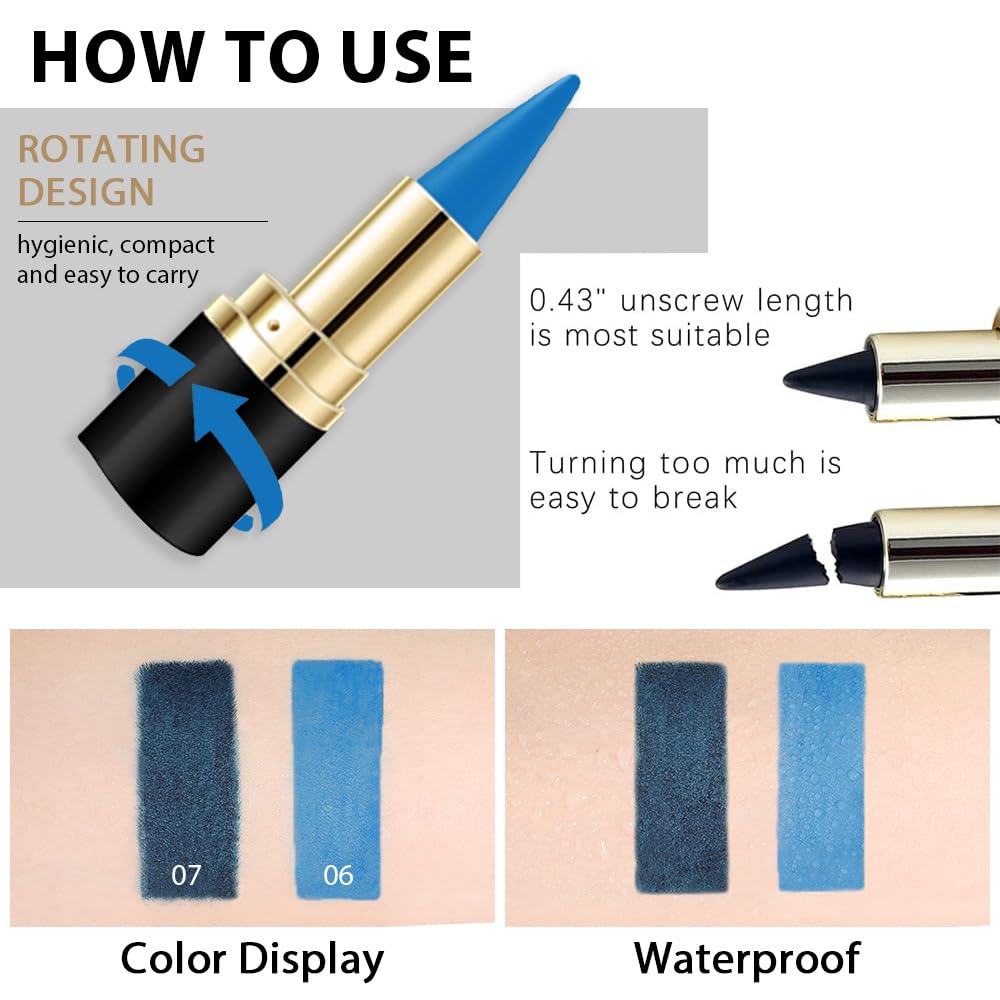 Kaely festival makeup look with blue accents showing creative versatility and vibrant payoff