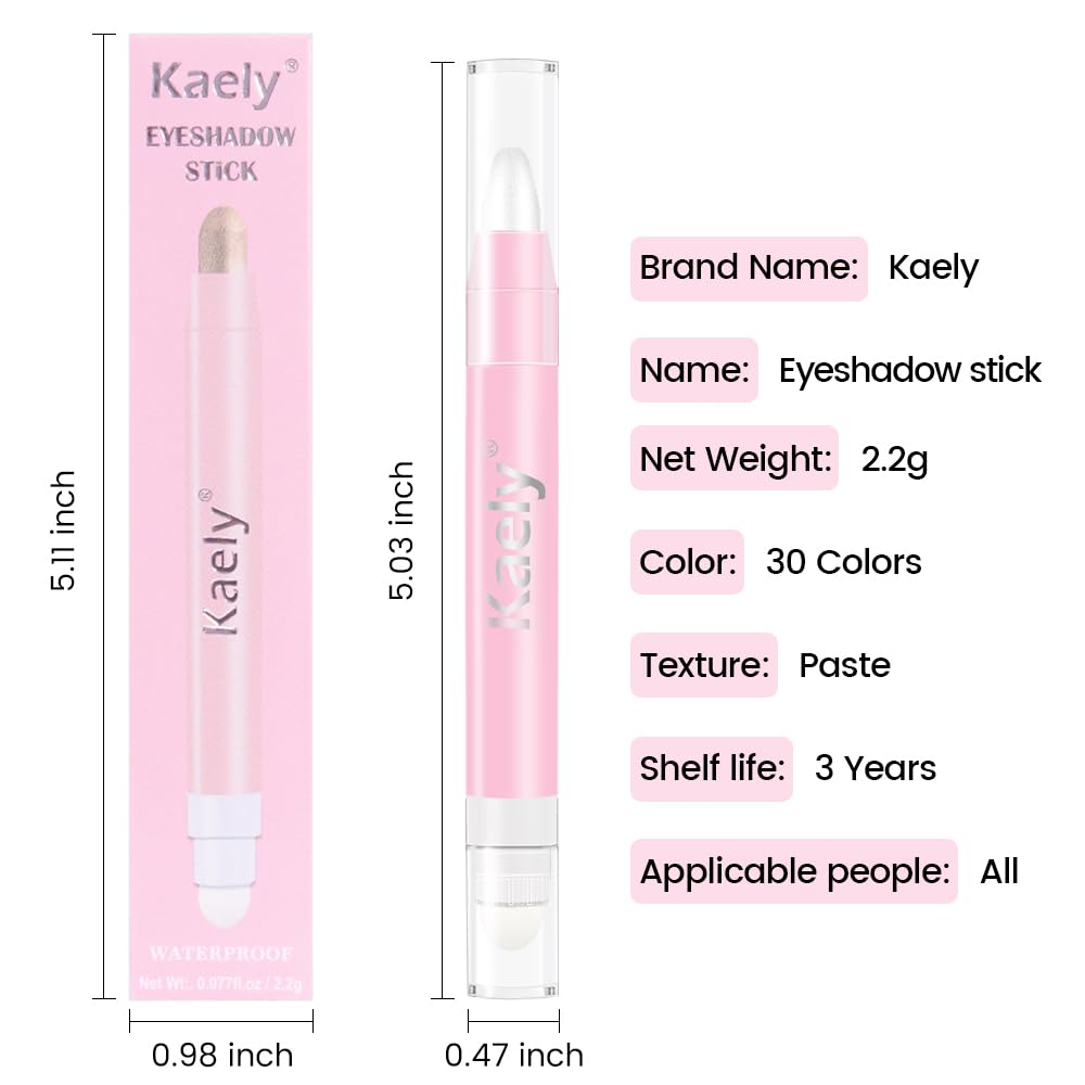 Kaely sticks in a makeup bag illustrating travel-ready convenience