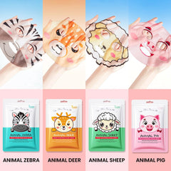 Kaely folded mask showing serum saturation and immediate moisture delivery