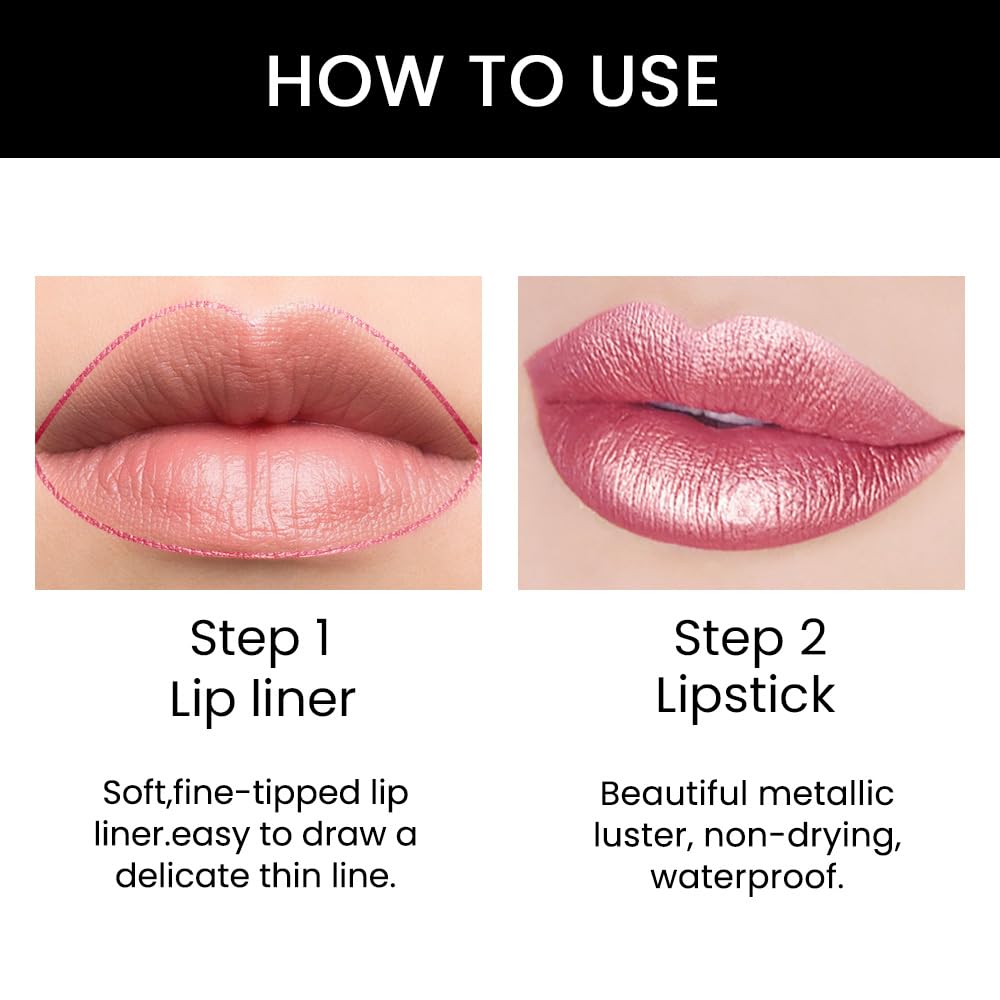 Kaely lipstick applied on model showing vibrant color payoff and confidence benefit