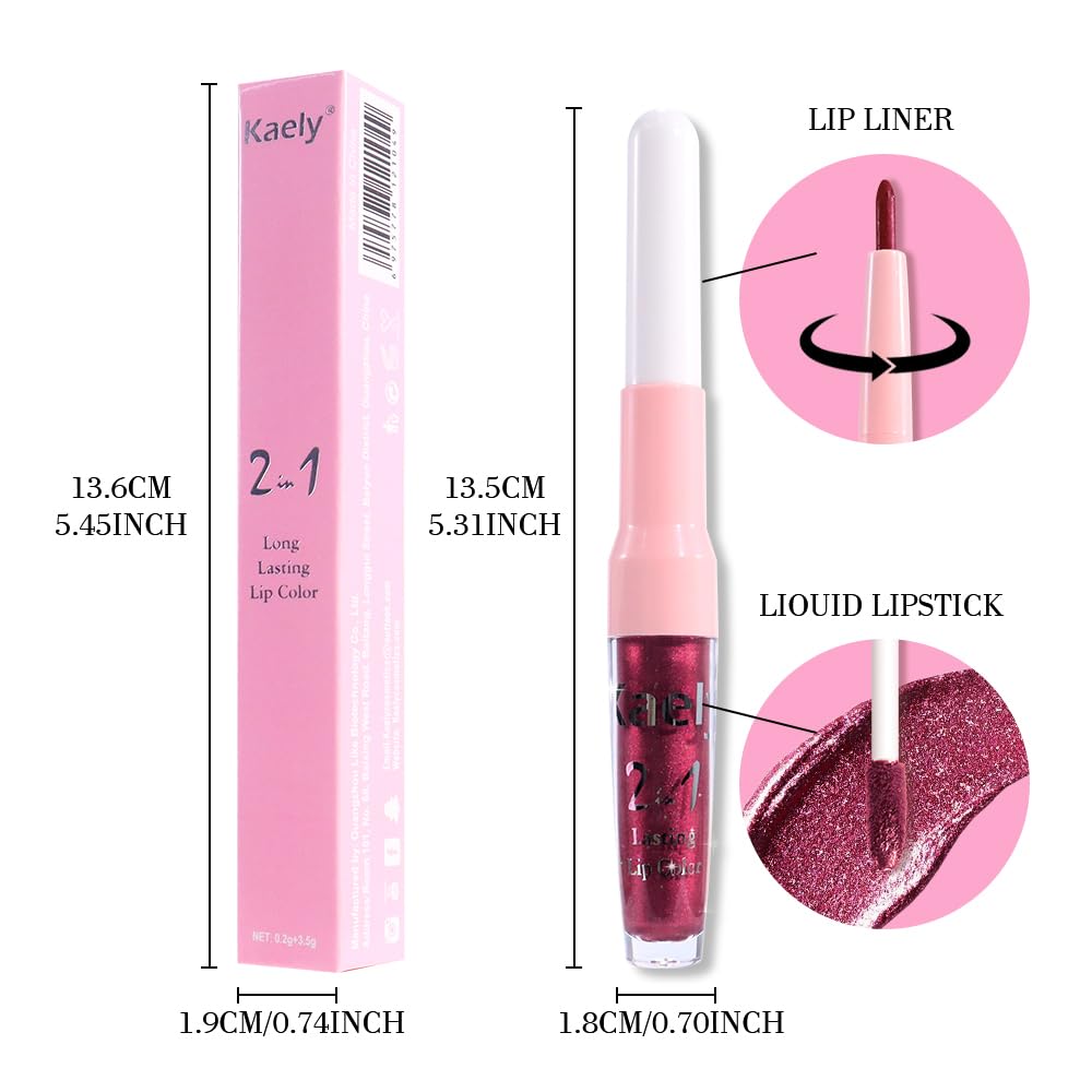 Kaely exposed liner tip detail highlighting precision for clean lip edges