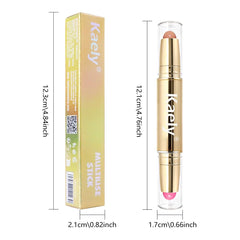 Kaely open cap and stick tip highlighting easy on-the-go touch-ups