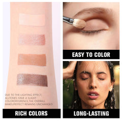 Kaely application lifestyle image of eyeshadow being applied for natural long-wear look