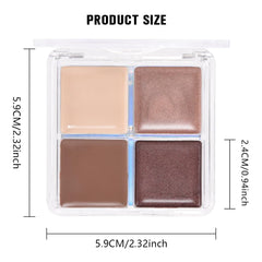 Kaely size comparison beside a lipstick to show compact travel-friendly palette