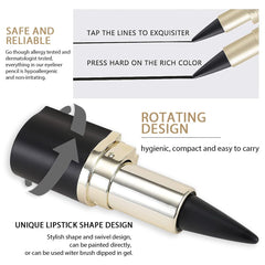 Kaely gray pencil blended for smoky eye showing soft blendable finish