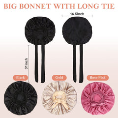 Kafteri bonnet next to hand to illustrate jumbo size and full coverage